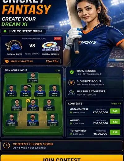 XPlaygameplay (XPlay game play) fantasy cricket & matchday visual 3